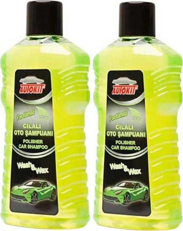 Autokit Cilalı Oto Şampuanı 1000 ml 2'li - Image 1