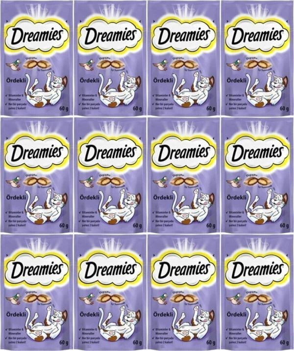 Dreamies Ördekli Kedi Ödül Maması 60 gr 12 Adet - Image 1