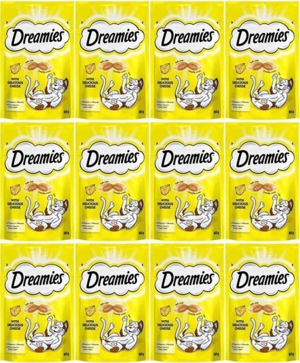 Dreamies Peynirli Kedi Ödül Maması 60 Gr 12 Adet - Image 1