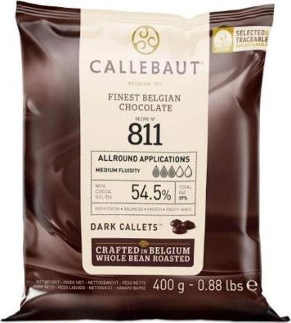 Callebaut Bitter Kuvertür Damla Çikolata 400 gr - Image 1