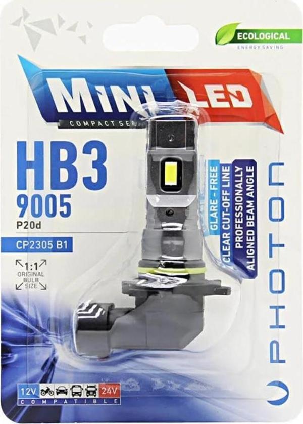 PHOTON MINI HB3 9005 12-24V COMPACT LED (TEKLİ BLİSTER) CP2305 B1 - Image 1