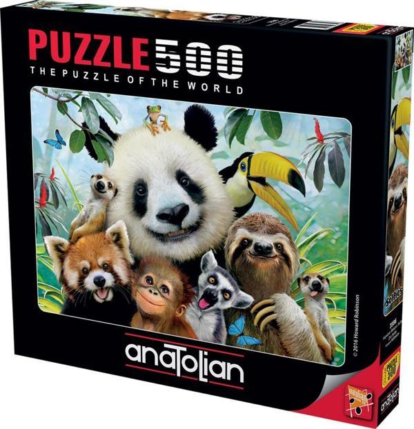 Anatolian 500 Parçalık Puzzle - Hayvanat Bahçesi Selfie 3596 - Image 1