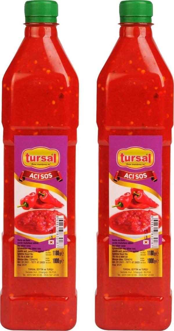 Tursal Acı Sos 1000 gr 2 li - Image 1