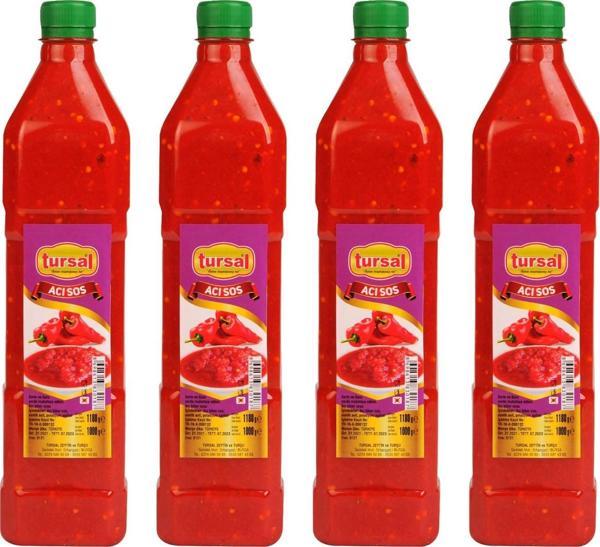 Tursal Acı Sos 1000 gr x 4 Adet - Image 1