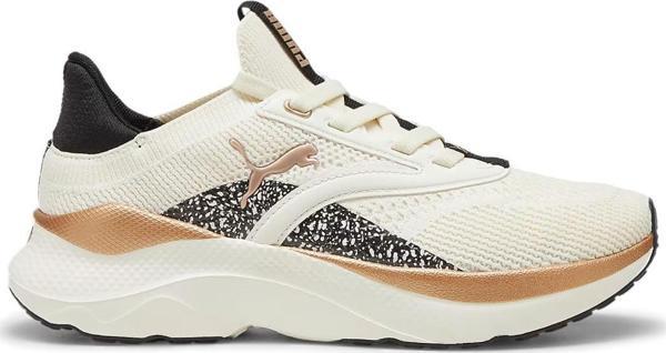 Puma 310494 Softride Capri Minima leopard II Wns Spor Ayakkabı Krem - Image 1