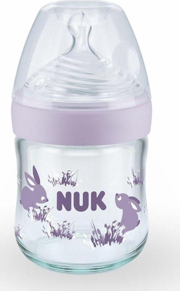 Nuk Nature Sense Sıcaklık Göstergeli Cam Biberon 120 Ml - Image 1