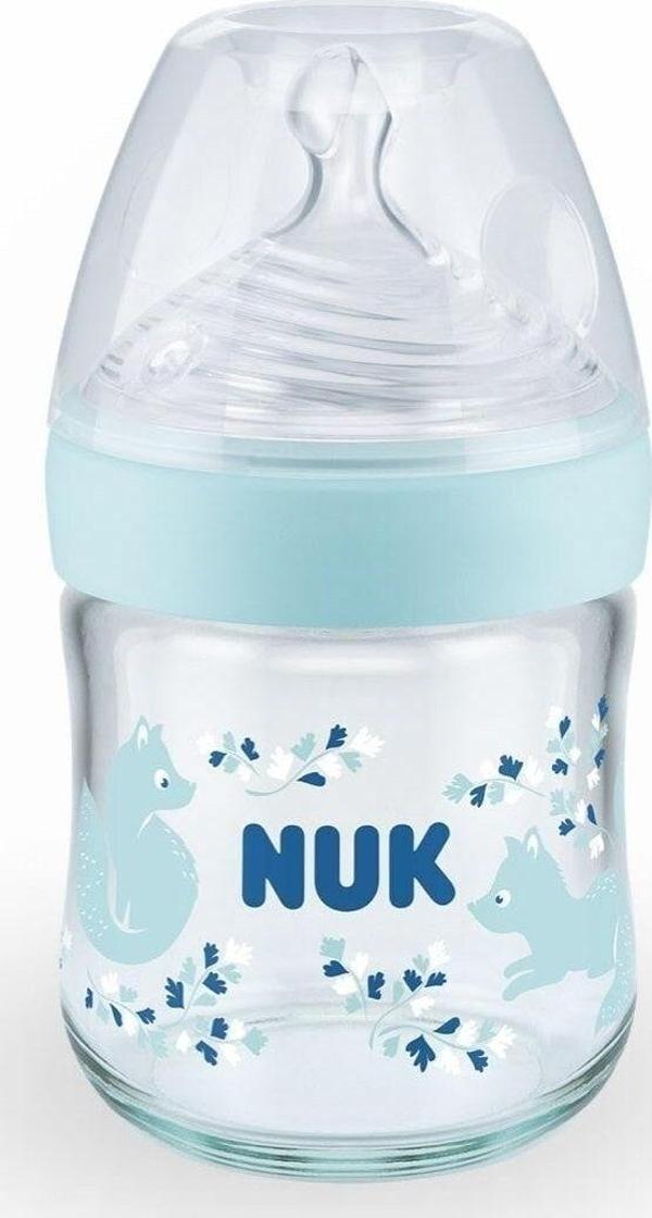 Nuk Nature Sense Sıcaklık Göstergeli Cam Biberon 120Ml - Image 1