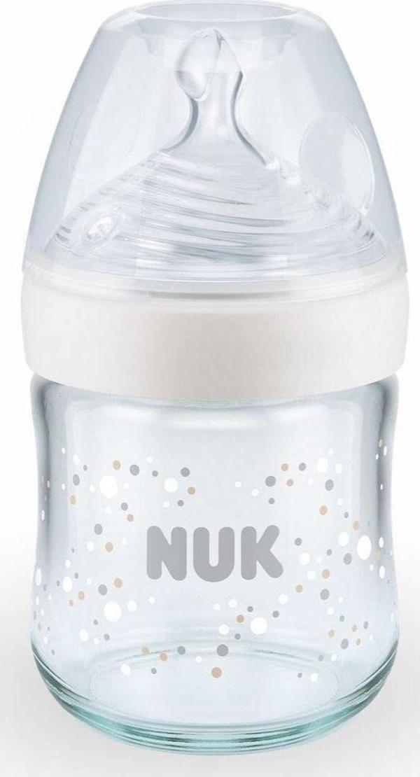 Nuk Nature Sense Sıcaklık Göstergeli Cam Biberon 120Ml - Image 1