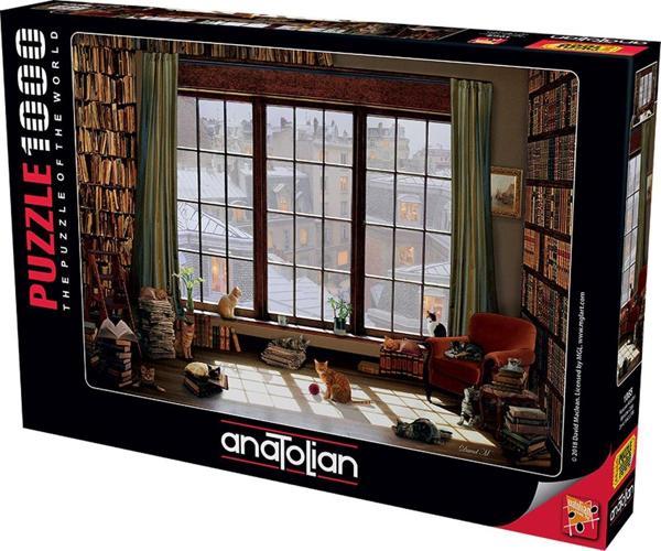 Anatolian 1000 Parçalık Puzzle - Pencere Kedileri 1065 - Image 1