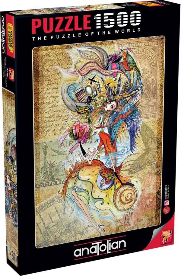 Anatolian 1500 Parçalık Puzzle - Dünyayı Gezen Çerkes Kızı 4560 - Image 1