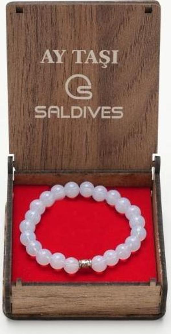 Saldives Ay Taşı Doğaltaş Bileklik - Image 1