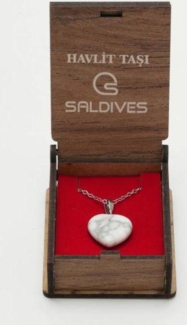 Saldives Havlit Doğaltaş Kolye - Image 1