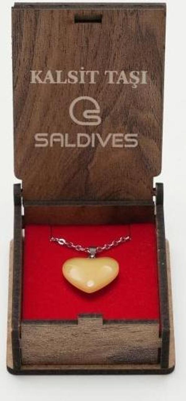 Saldives Kalsit Doğaltaş Kolye - Image 1
