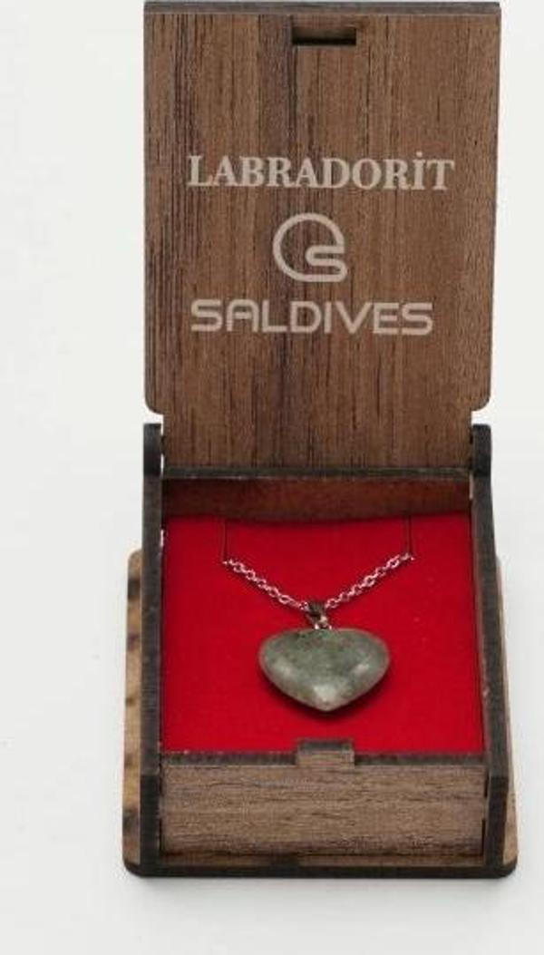 Saldives Labrodonit Doğaltaş Kolye - Image 1