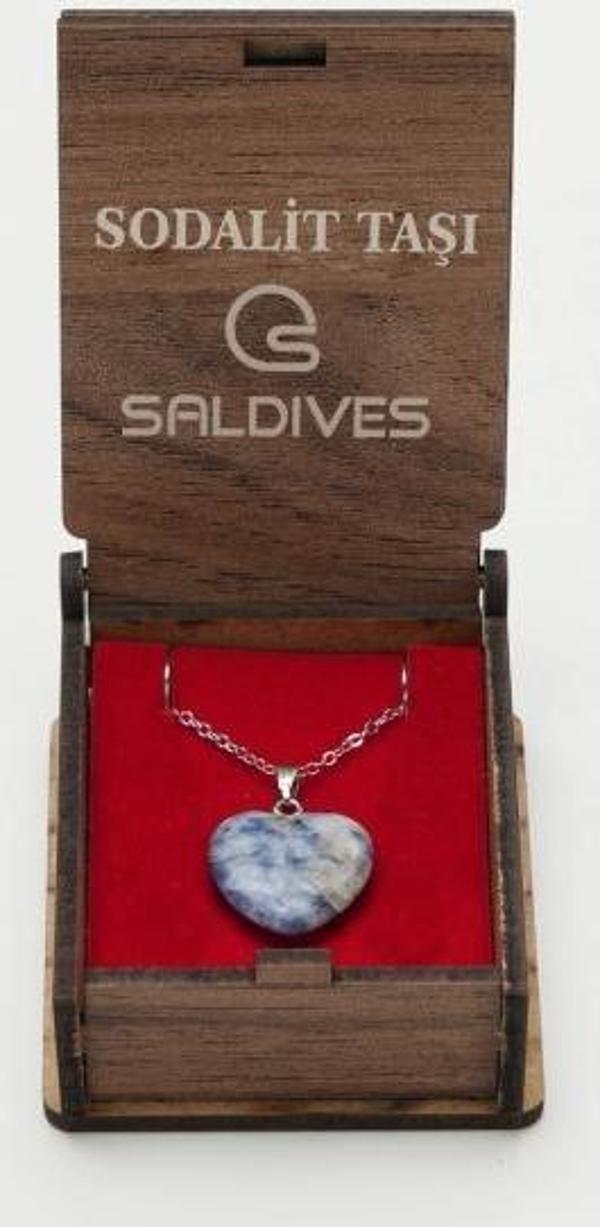 Saldives Sodalit Doğaltaş Kolye - Image 1