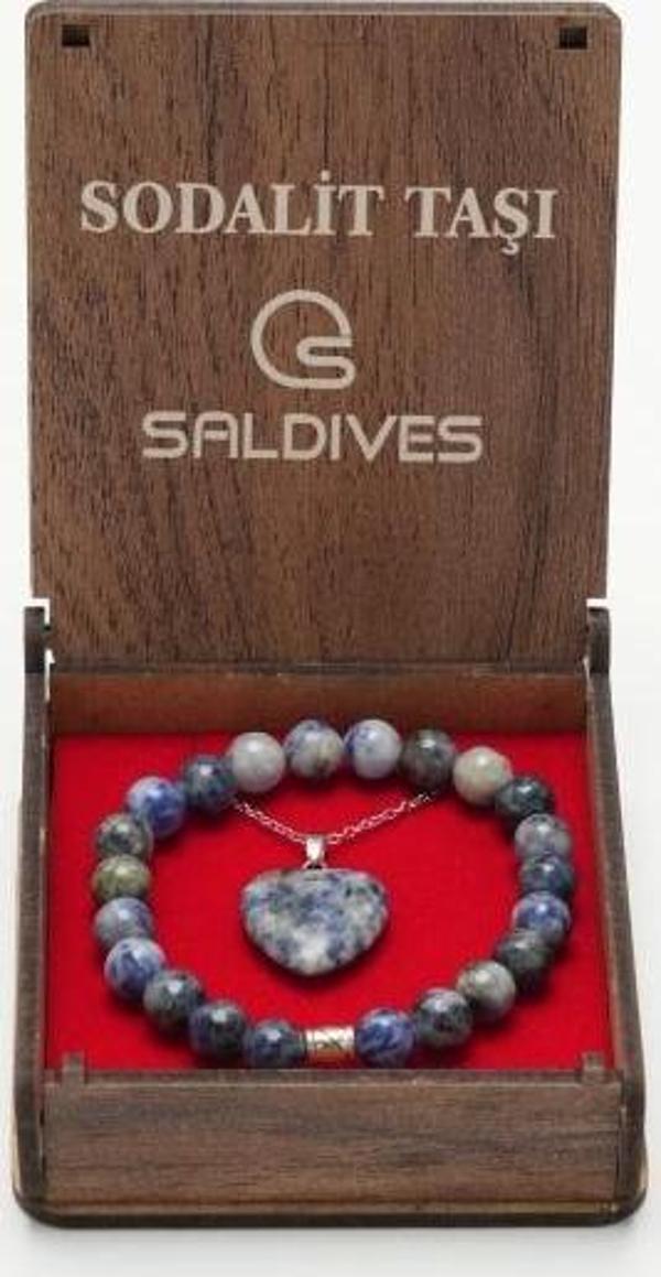 Saldives Sodalit Doğaltaş Kolye ve Bileklik - Image 1