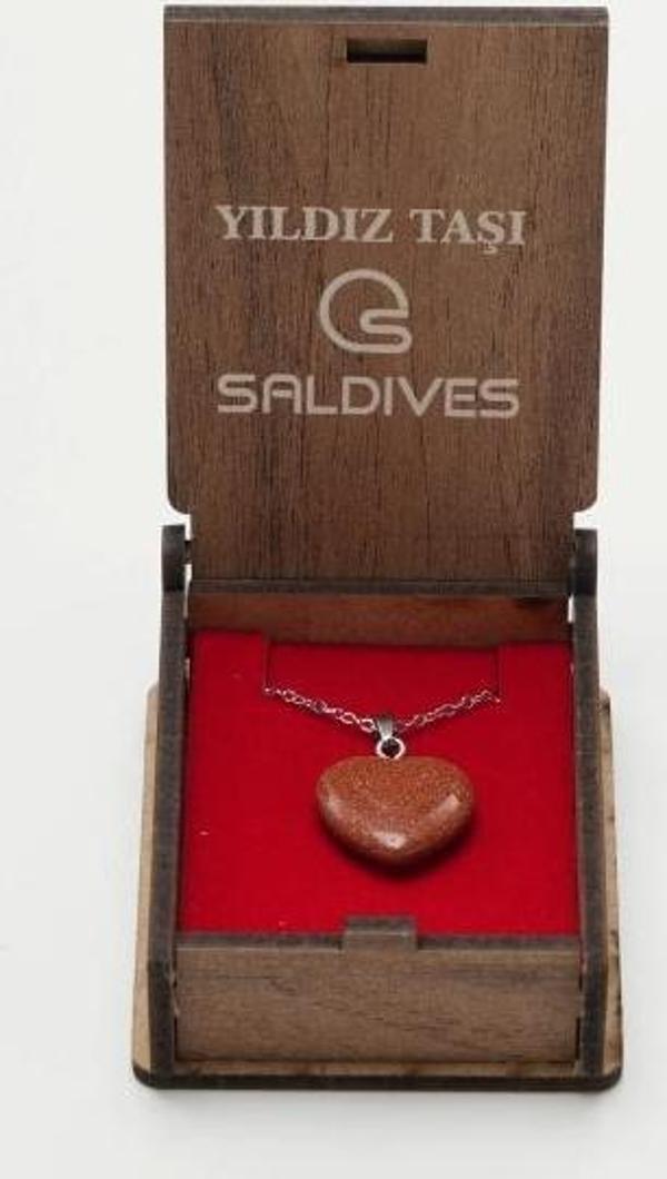 Saldives Yıldız Taşı Doğaltaş Kolye - Image 1