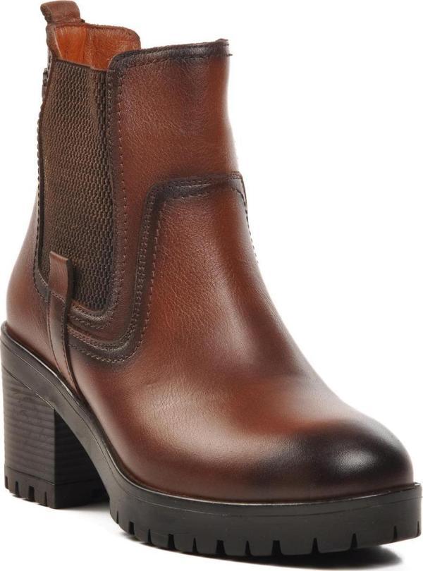 Voyager 9826 Taba Hakiki Deri Kadın Bot - Image 1