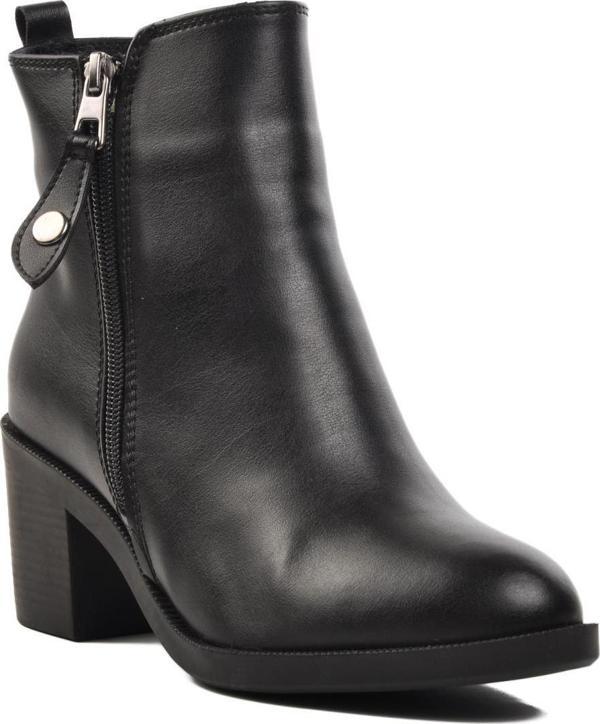 Ayakmod 224547 Siyah Cilt Kadın Bot - Image 1