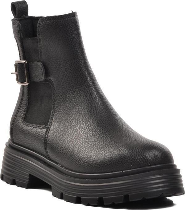 Ayakmod 677008 Siyah Slip-On Kadın Bot - Image 1