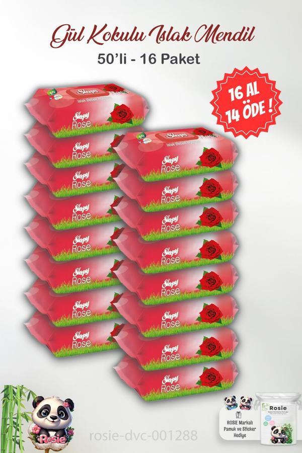 Sleepy Gül Kokulu Islak Bebek Havlusu 50'li ve ROSIE  - Image 1