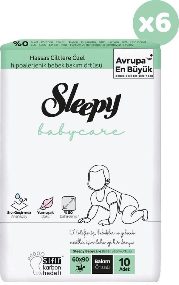 Sleepy Babycare Bebek Bakım Örtüsü 10 Adet x 6 - Image 1