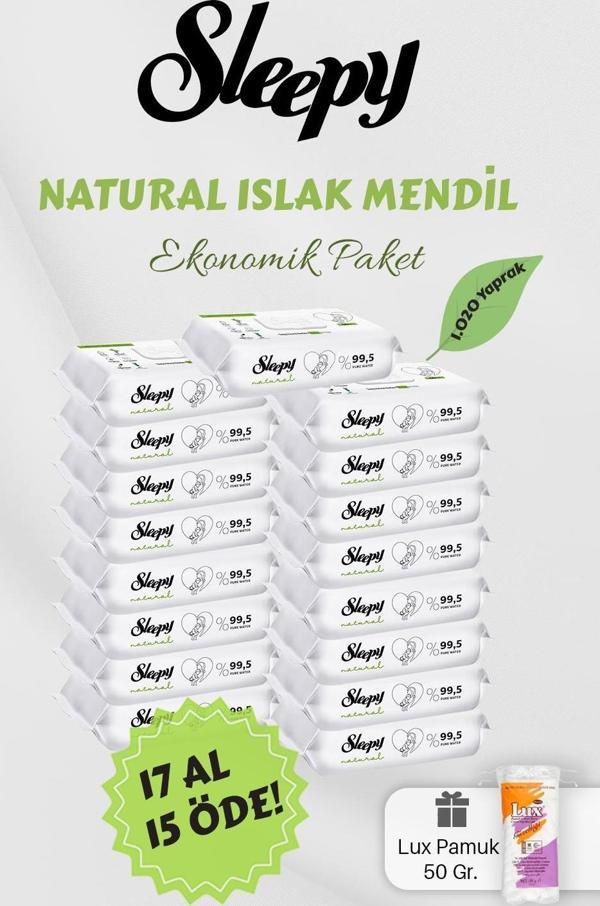 Sleepy Natural Islak Bebek Havlusu Hediyeli - Image 1