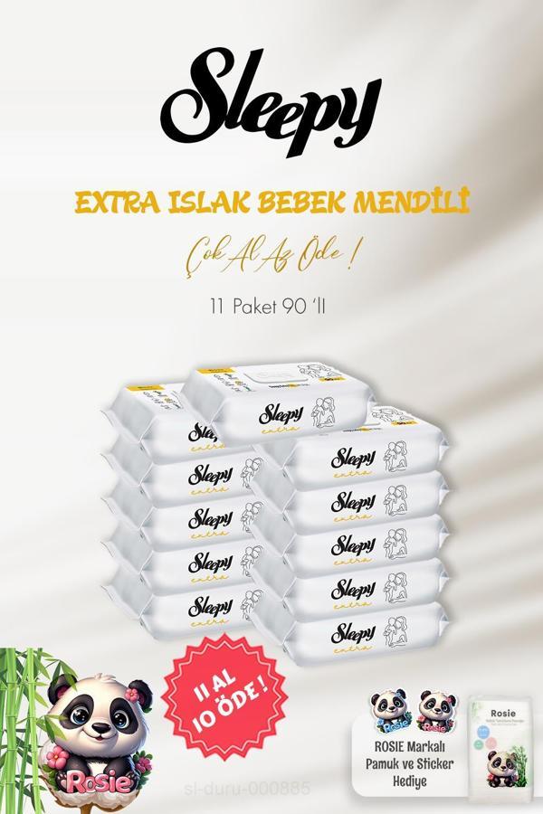 Sleepy Extra Islak Bebek Havlusu 90'lı ve ROSIE Pamuk - Image 1