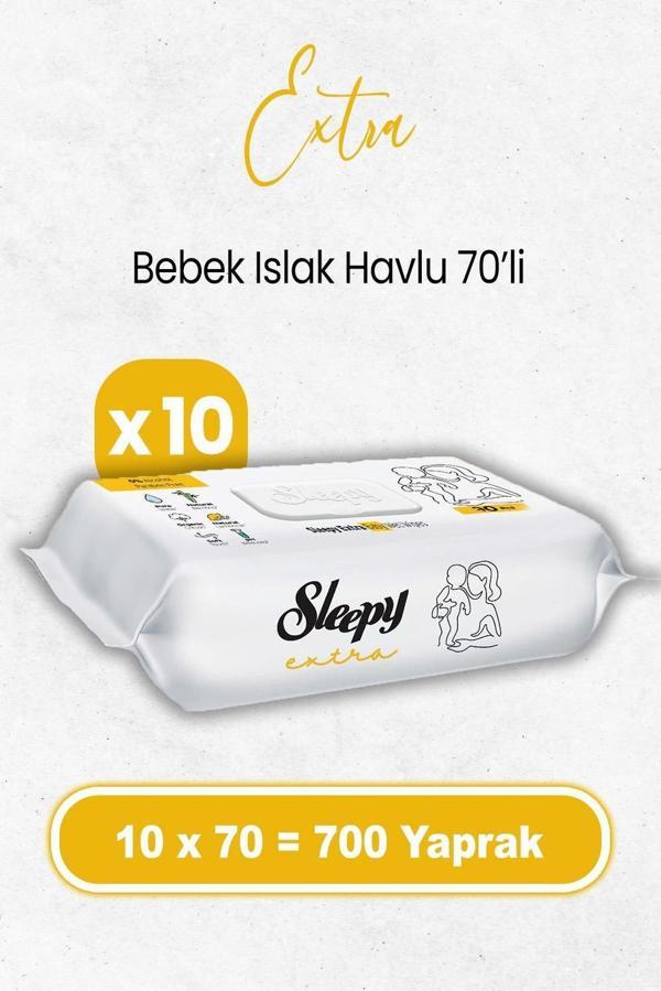 Sleepy Extra Islak Bebek Mendil 70 x 10 Adet (700 Yaprak) - Image 1