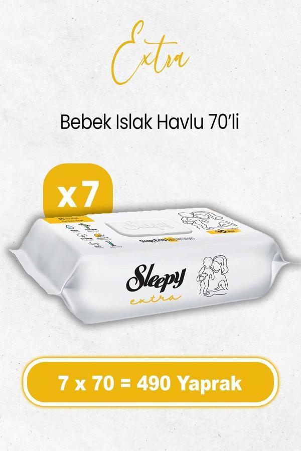 Sleepy Extra Islak Bebek Mendil 70 x 7 Adet (490 Yaprak) - Image 1