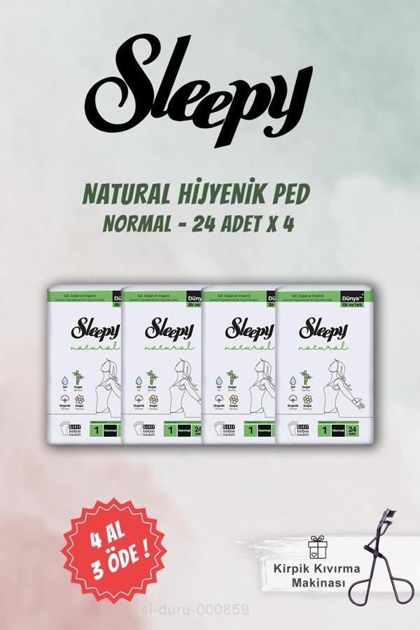 Sleepy Hassas Hijyenik Ped Normal 24 Adet ve Kirpik Kıvırma Aleti - Image 1