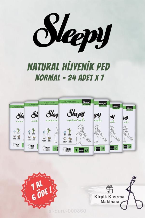 Sleepy Hassas Hijyenik Ped Normal 24 Adet ve Kirpik Kıvırma Aleti - Image 1