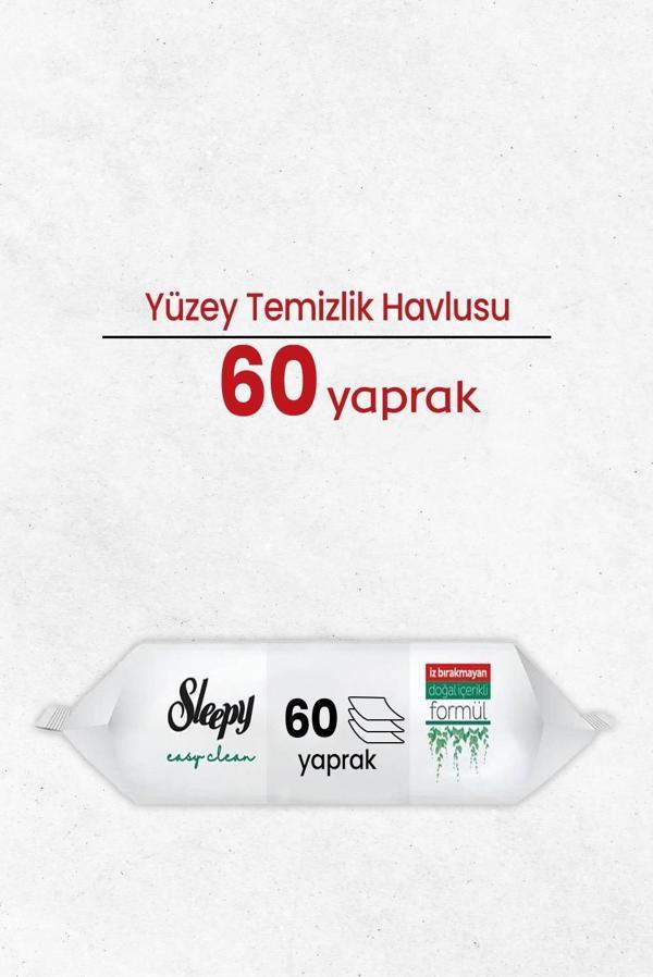 Sleepy Easy Clean Yüzey Temizlik Havlusu 60 Yaprak - Image 1