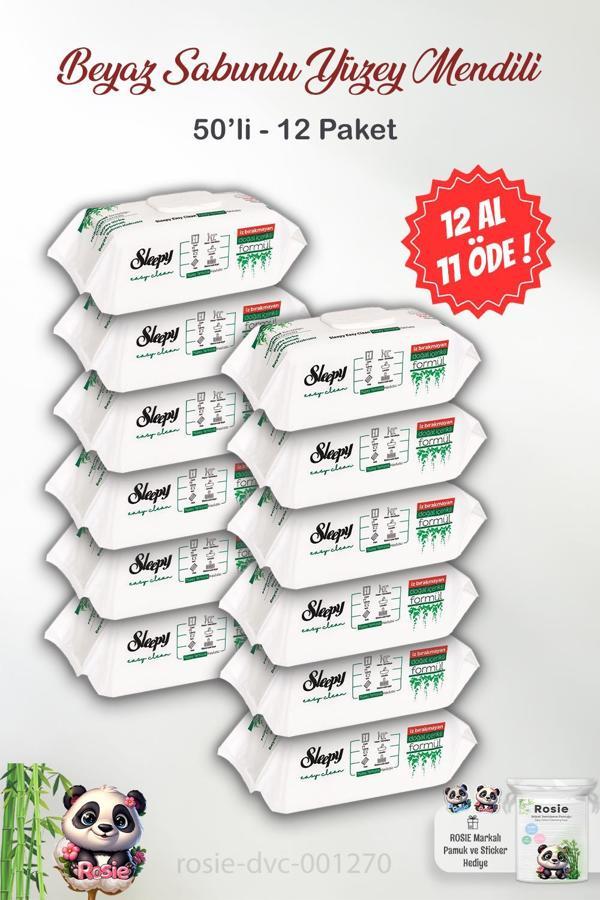 Sleepy Easy Clean Yüzey Temizlik Havlusu 50' li ve ROSIE  - Image 1
