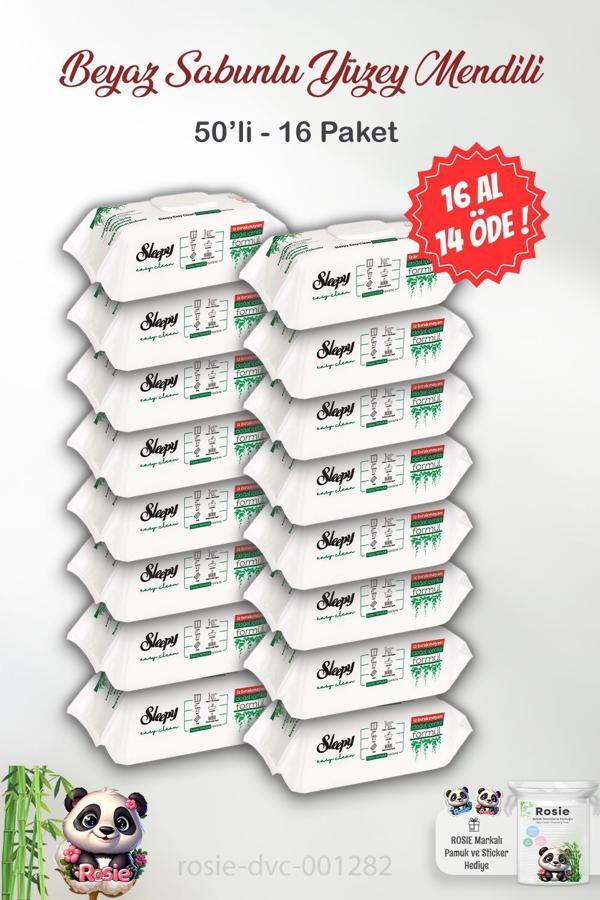 Sleepy Easy Clean Yüzey Temizlik Havlusu 50' li ve ROSIE  - Image 1