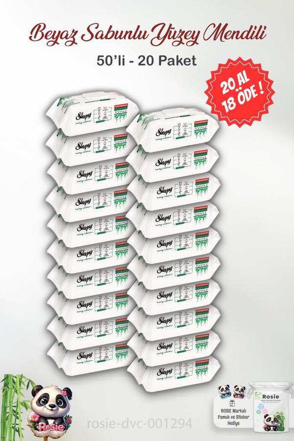 Sleepy Easy Clean Yüzey Temizlik Havlusu 50' li ve ROSIE  - Image 1
