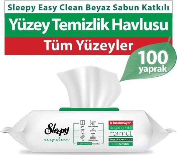 Easy Clean Yüzey Temizlik Havlusu (Beyaz Sabun Kokulu) 100'lü - Image 1