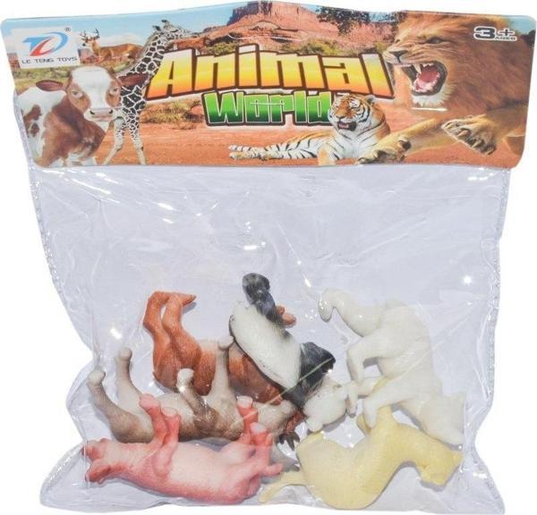 888A-11 Küçük Vahşi Hayvanlar PVC 6'Lı -Canem - Image 1