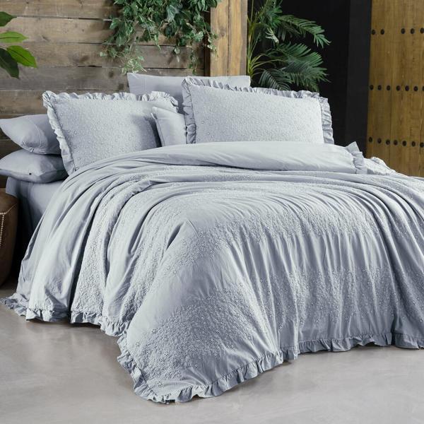 Sarev Mood Comfort Gırona Çift Kişilik Nevresim Takımı-Mavi - Image 1