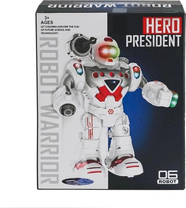 827-1 Sesli ve Işıklı Robot -Limon Oyuncak - Image 1