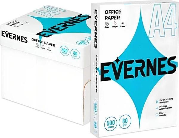 Evernes A4 Fotokopi Kağıdı 80Gr 1 Koli 5 Paket 2500 Sayfa - Image 1