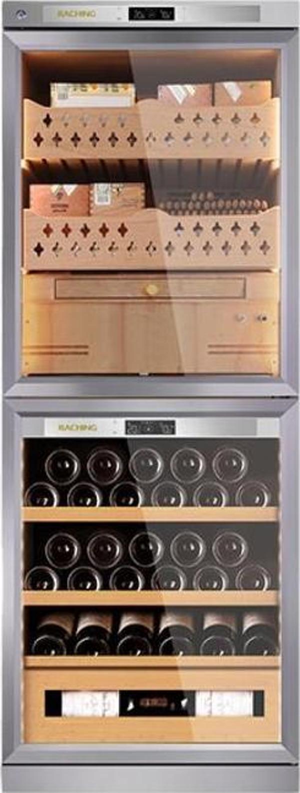 Raching Elektronik Puro & Şarap Dolabı Silver FJ-CW36B - Image 1