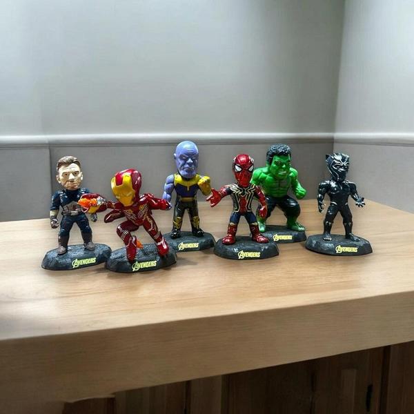 VIP IRON MAN CAPTAİN AMERİCA THOR HULK BLACK WİDOW VE HAWKEYE  6LI KARAKTER SET KARAKTER OYUNCAKALRI - Image 1