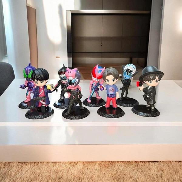 VIP KAMEN RİDER BİBLO 8 Lİ KARAKTER SET RİDER ICHİGO KUUG AEX-AİD BUİLD WOOON FOURZE GHOST BİBLO - Image 1