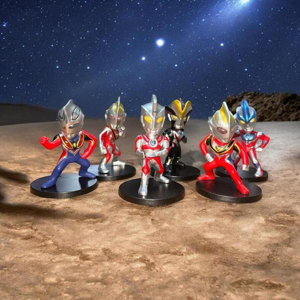 VIP ULTRAMAN 6 LI KARAKTER SET ZERO TİGA GEED ORB GİNGA VİCTORY ULTRA MAN OYUNCAKLARI BİBLO SET - Image 1