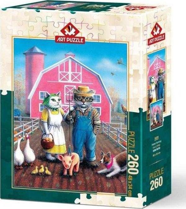 Art Puzzle 5028 Kedi Çiftliği 260 Parça Puzzle - Image 1