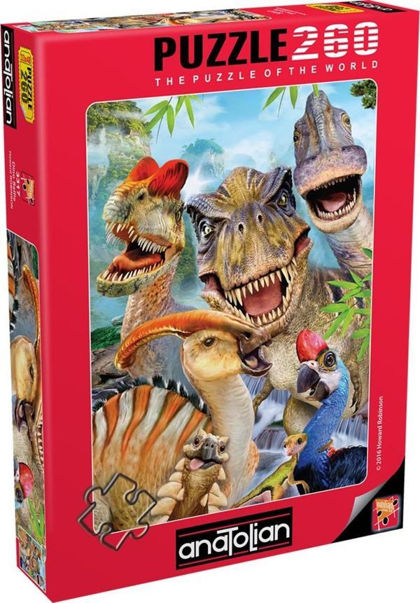 Anatolian 260 Parça XL Puzzle - Dino Selfie 3317 - Image 1