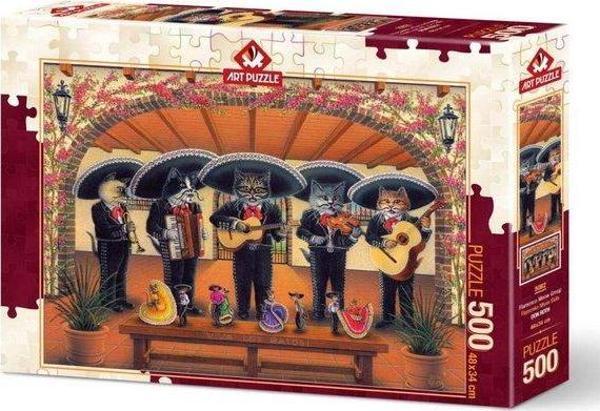 Art Puzzle 5082 Flamenko Miyav Ekibi 500 Parça Puzzle - Image 1