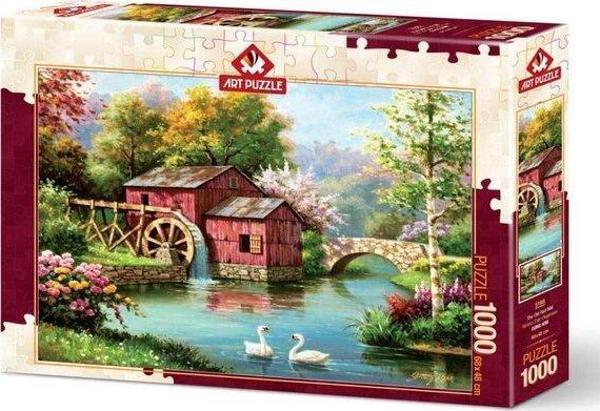 Art Puzzle 5188 Kırmızı Eski Değirmen 1000 Parça Puzzle - Image 1