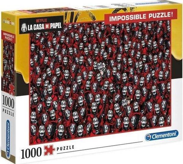 Clementoni La Casa De Papel Impossible 1000 Parça Puzzle 39527 - Image 1